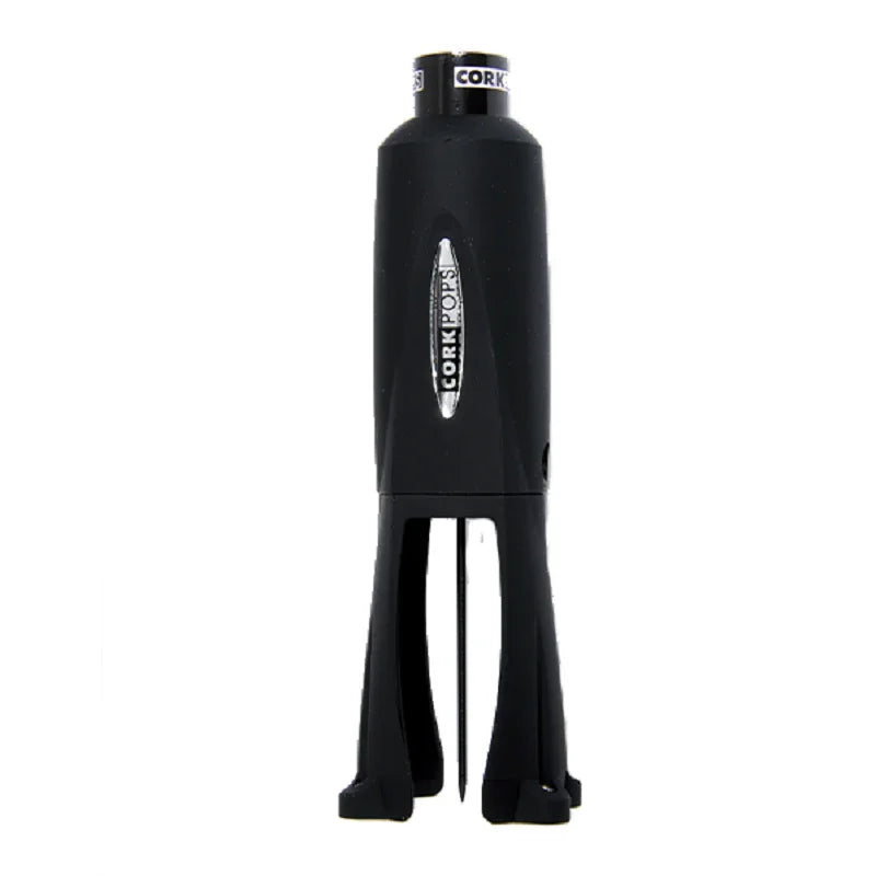 Tire-bouchon noir Cork Pops, ustensile pratique, vendu par Alazina boutique en ligne.