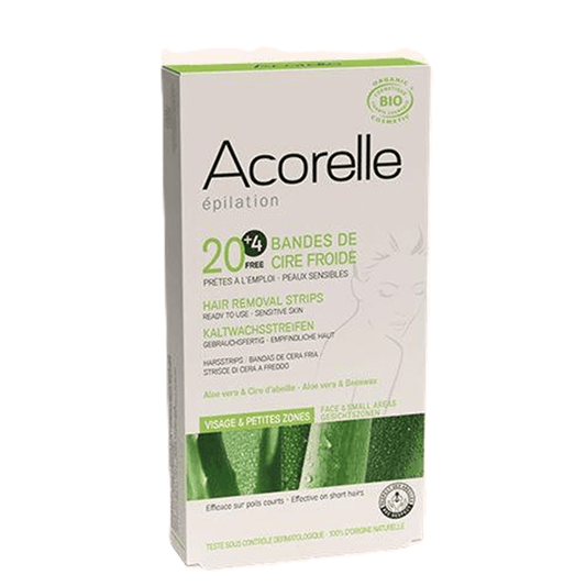 Acorelle Bandes Dépilatoires Cire froide visage X20 - ALAZINA