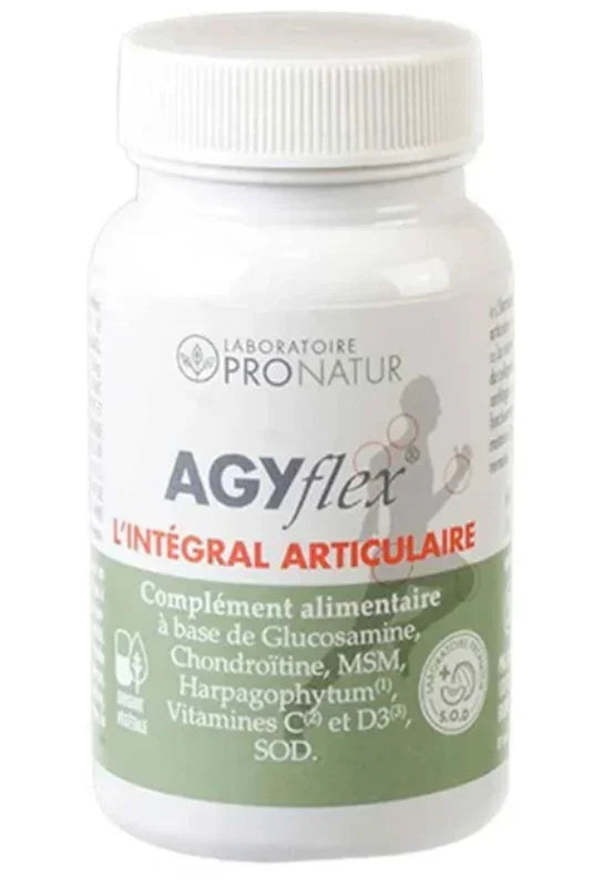 Flacon AGYflex intégral articulaire Pronatur, complément alimentaire pour articulations, Alazina