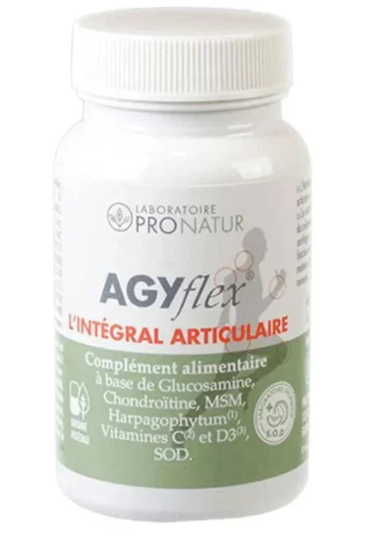 Flacon AGYflex intégral articulaire Pronatur, complément alimentaire pour articulations, Alazina