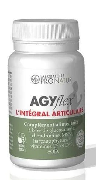 L'Integal Articulaire Agyflex a base de glucosamine,chonfroitine, MSM , Harpagophytum