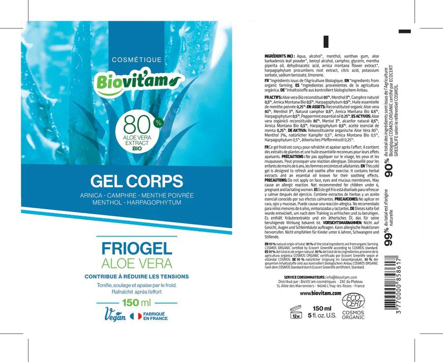 Friogel Gel Corps Biovitam Effet Cryo 150ml - ALAZINA