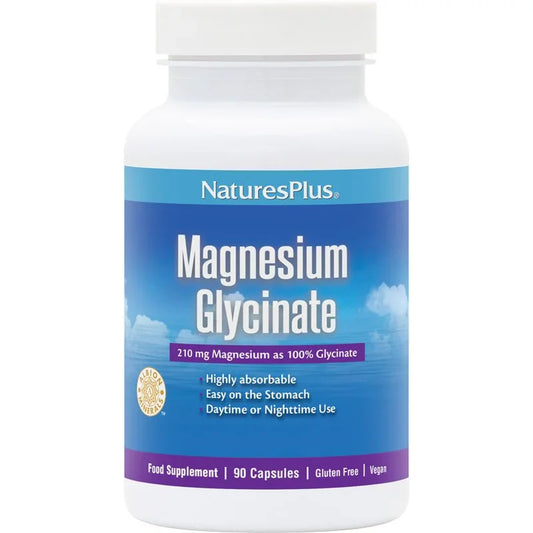 Complément alimentaire NaturesPlus Bisglycinate de Magnésium 90 gélules, supplément naturel Alazina.