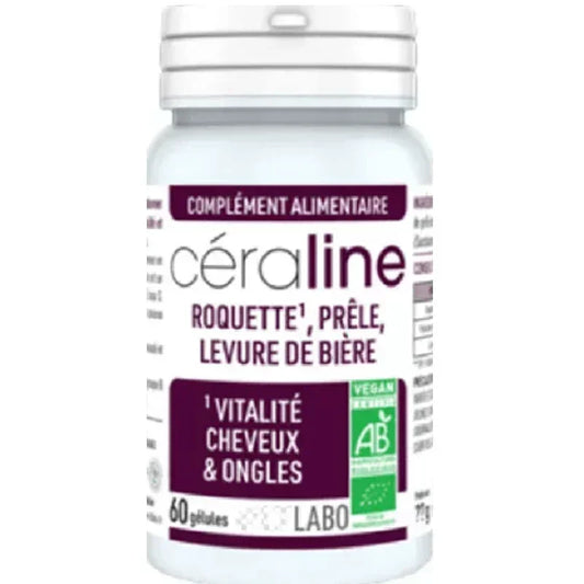 Complément alimentaire Céraline cheveux et ongles, 60 gélules, Alazina boutique cosmétique