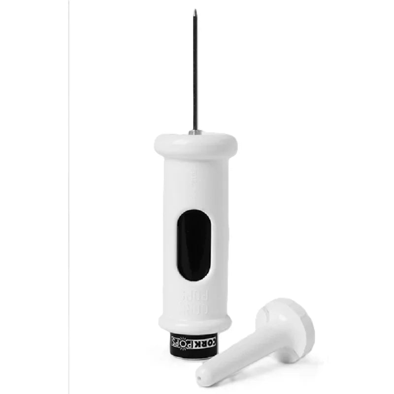 Tire-bouchon blanc Cork Pops Lolly Pop sur fond blanc, accessoire cuisine Alazina