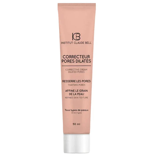 Tube de crème correctrice pores dilatés Institut Claude Bell 50ml, soin visage Alazina