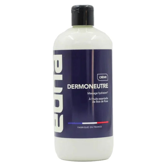 Crème de massage hydratante Dermoneutre Eona à l’huile essentielle, produit cosmétique Alazina.