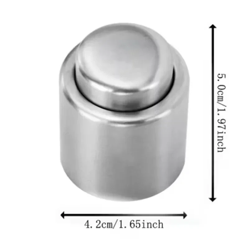 Bouchon sous vide en acier inoxydable, dimensions 5 cm x 4,2 cm, accessoire cuisine Alazina