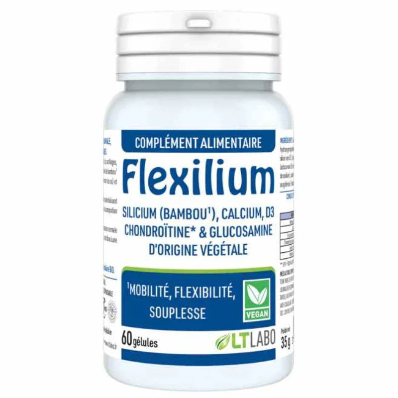 Flexilium Vegan 60 gélules LT Labo, complément alimentaire pour mobilité, souplesse, Alazina