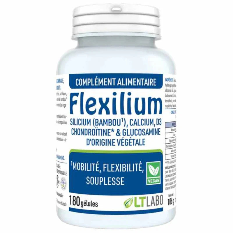 Complément alimentaire Flexilium LT Labo 180 gélules, mobilité, flexibilité, végan, Alazina