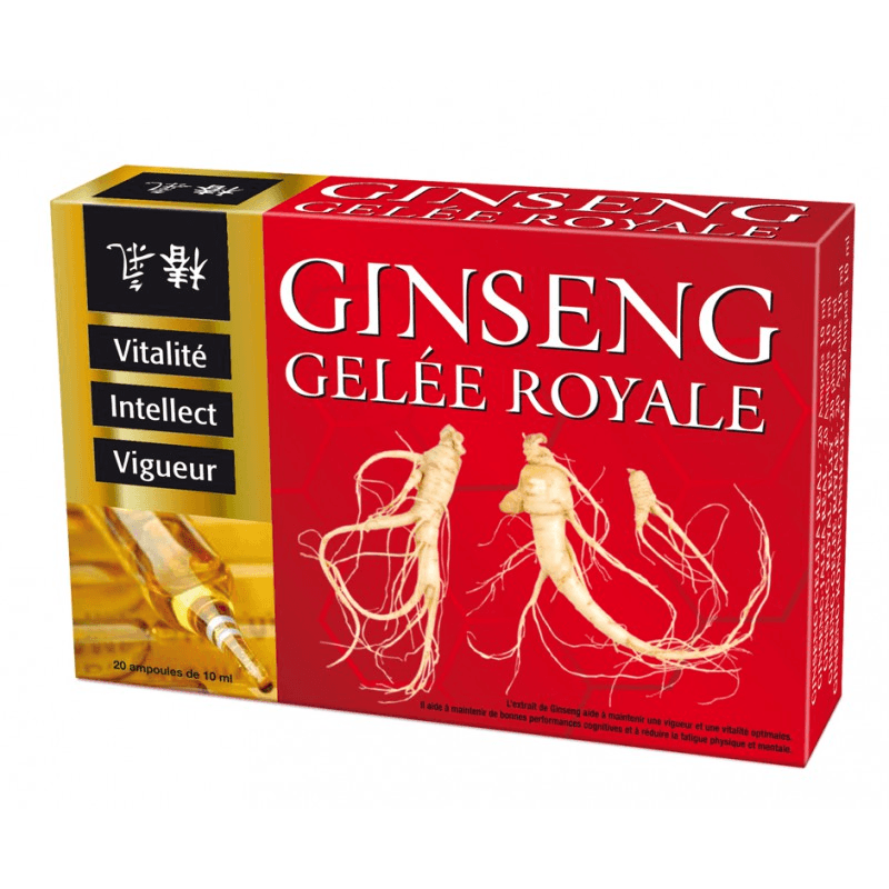 Nutriexpert Ginseng Gelée Royale Ampoule Tonus et vitalité - ALAZINA