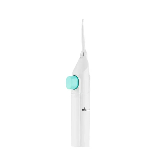 Hydropulseur dentaire blanc Innovagoods avec bouton bleu pour soins bucco-dentaires Alazina