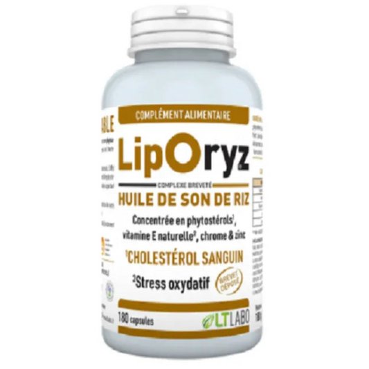 Complément alimentaire LipOryz huile de son de riz 180 capsules LT Labo sur Alazina