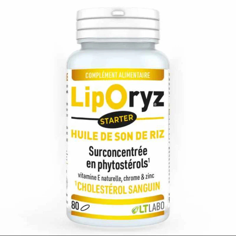 Flacon LipOryz Starter huile de son de riz, complément alimentaire naturel LT Labo.