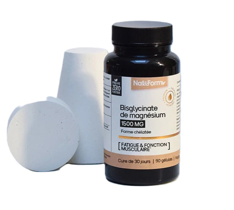 Nat & Form Bisglycinate de magnésium 90 gélules- Vegan