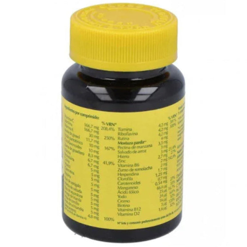 Flacon de compléments multivitamines Natures Plus Source de Vie, étiquette jaune, Alazina.