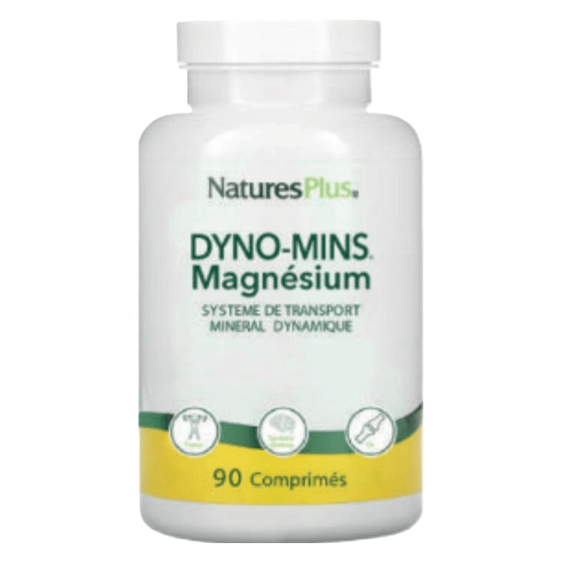 Natures Plus Dyno Mins Magnesium 90 comprimés - ALAZINA