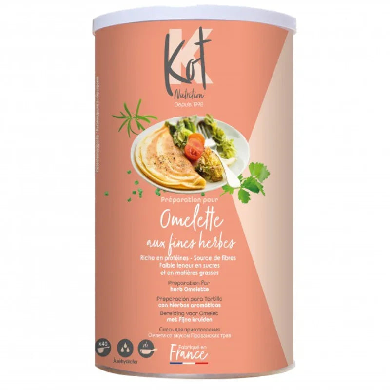 Boîte Kot préparation hyperprotéinée pour omelette aux fines herbes, alimentation saine Alazina