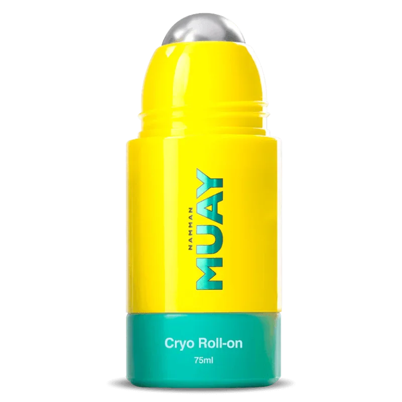 Roll-on massage Namman MUAY Cryo 75ml, soin naturel sur fond blanc, Alazina boutique