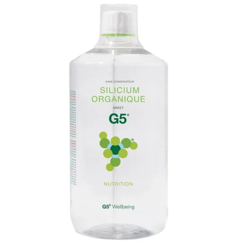 Bouteille d’1L Silicium Organique G5 Alazina, complément alimentaire naturel