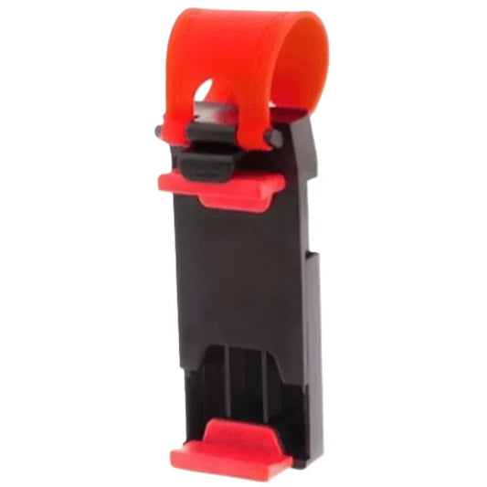 Support téléphone noir et rouge pour volant de voiture, accessoire pratique Alazina.
