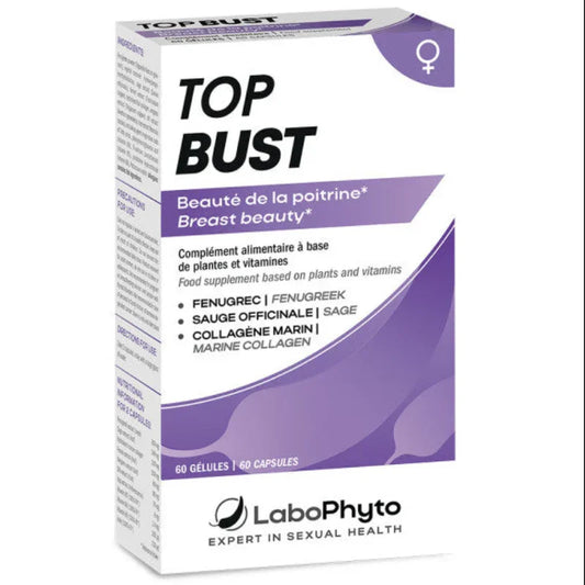 Complément alimentaire Top Bust LaboPhyto beauté de la poitrine, 60 gélules, Alazina