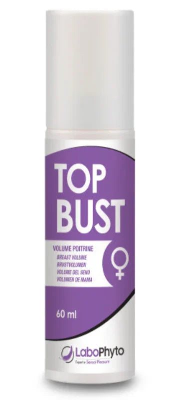 Flacon de gel Top Bust LaboPhyto 60ml, cosmétique pour volume poitrine, Alazina boutique.