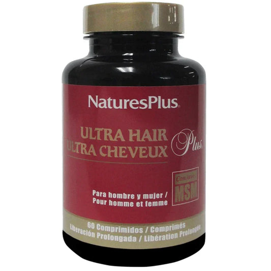 Complément alimentaire NaturesPlus Ultra Cheveux Plus pour soin capillaire, 60 comprimés, Alazina