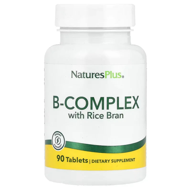 Complément alimentaire NaturesPlus B-Complex avec son de riz, 90 comprimés, Alazina