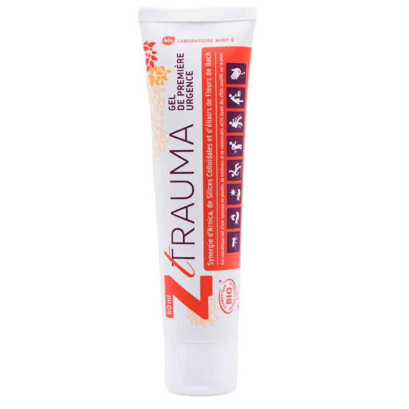 Tube de gel Z-Trauma bio, soin naturel première urgence, vente Alazina cosmétique