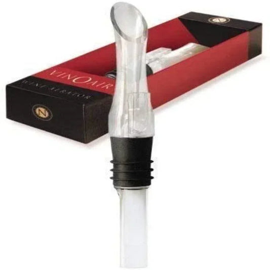 Aérateur à vin transparent Vinoair avec boîte, accessoire pour bouteille, Alazina boutique.