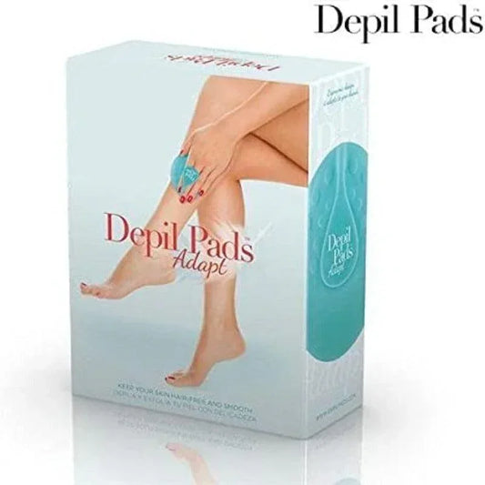 Boîte Depil Pads Adapt exfoliant jambes, accessoire soin beauté vendu par Alazina.