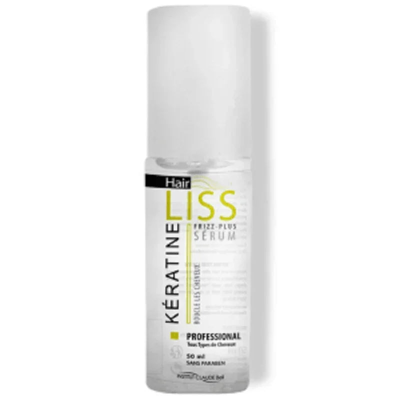 Sérum Kératine Liss professionnel pour cheveux, sans parabène, produit Alazina.