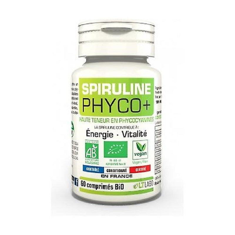 LT Labo Spiruline Bio et Vegan Phyco+ 60 comprimes - Beauty Care  Store