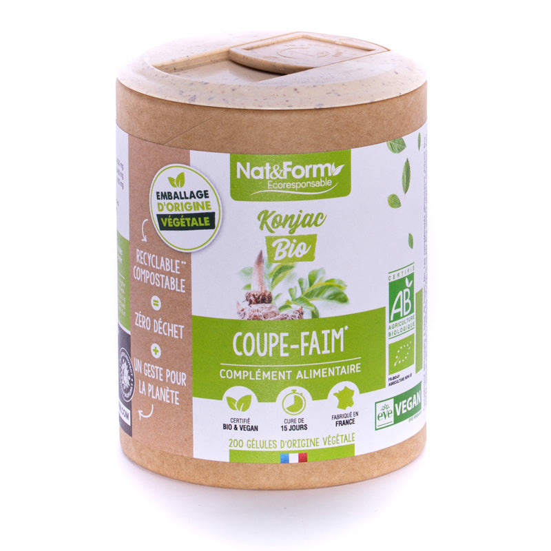 Nat & Form écoresponsable Konjac Bio et Vegan  200 gélules - Beauty Care  Store