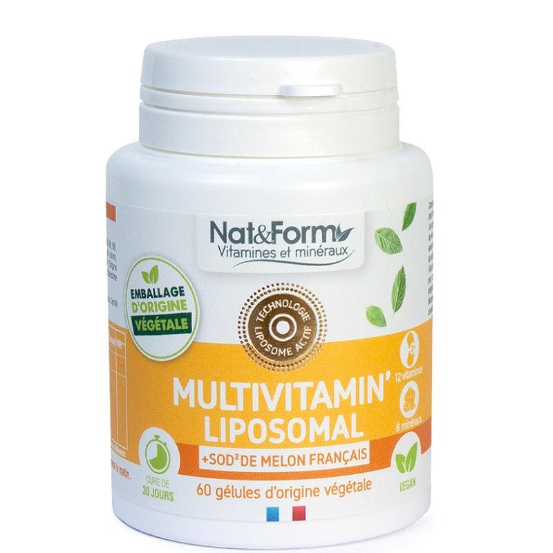 Nat & Form Multivitamin Liposomal 60 gélules végétales - ALAZINA