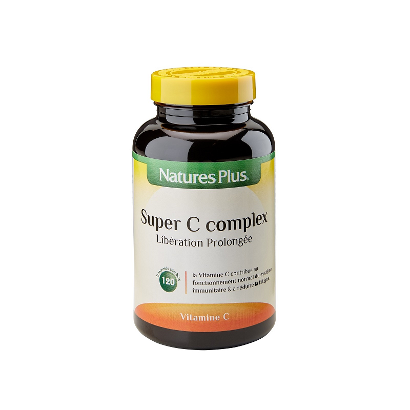 Natures Plus Super C Complex 500mg 120 comprimes - Beauty Care  Store