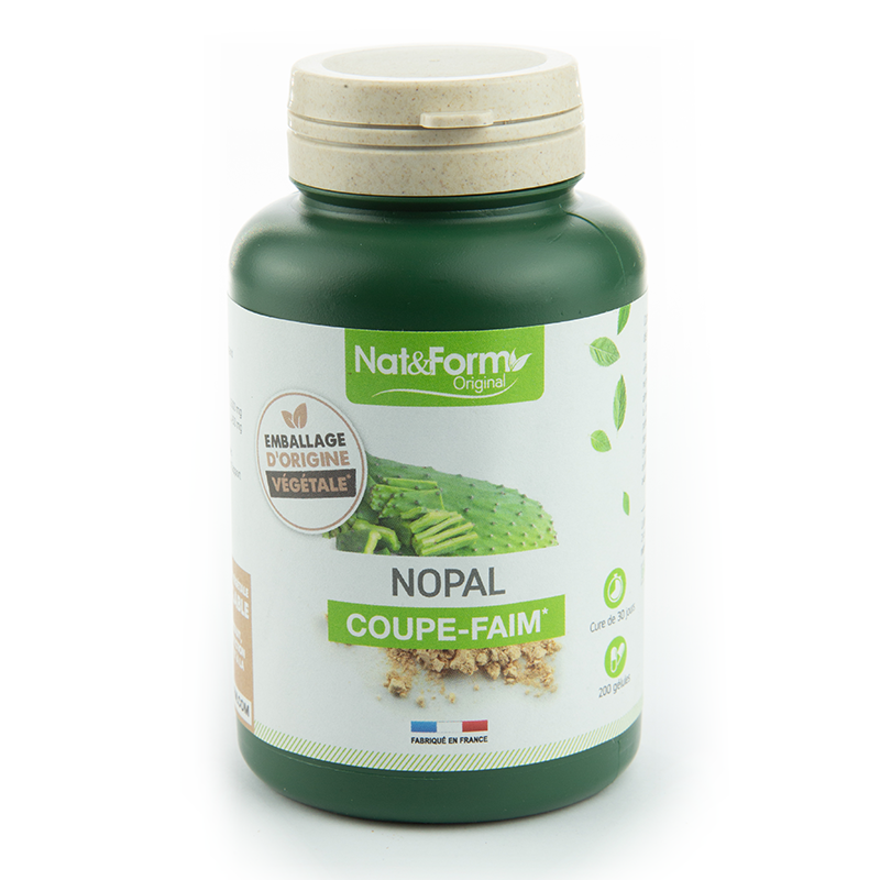 Nat & Form Nopal 200 gélules-Coupe faim-Complément minceur - Beauty Care  Store