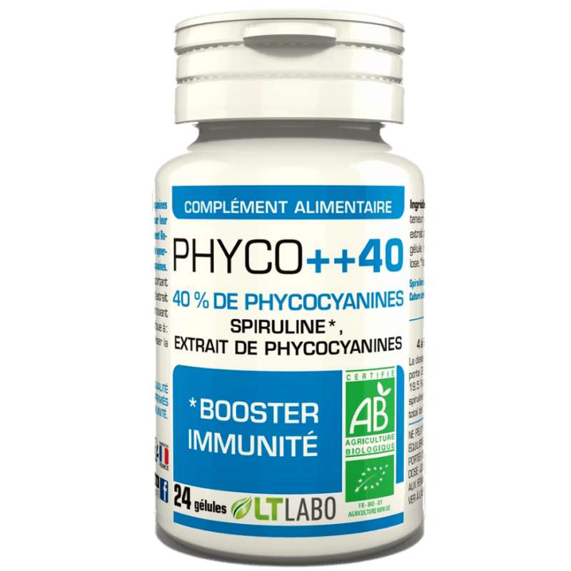 Lt Labo Phyco++ Booster d'immunité Spiruline-Extraits de Phycocyanine - ALAZINA