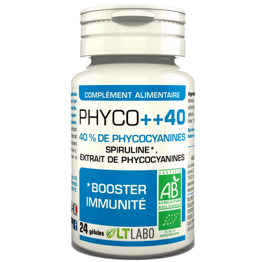 Lt Labo  Phyco++  Bio Booster d'immunité Spiruline-Extraits de Phycocyanine - Beauty Care  Store