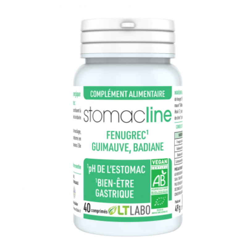 stomacline Bio LT Labo complément alimentaire pour le bien-être gastrique et le contrôle de l'acidité de l'estomac