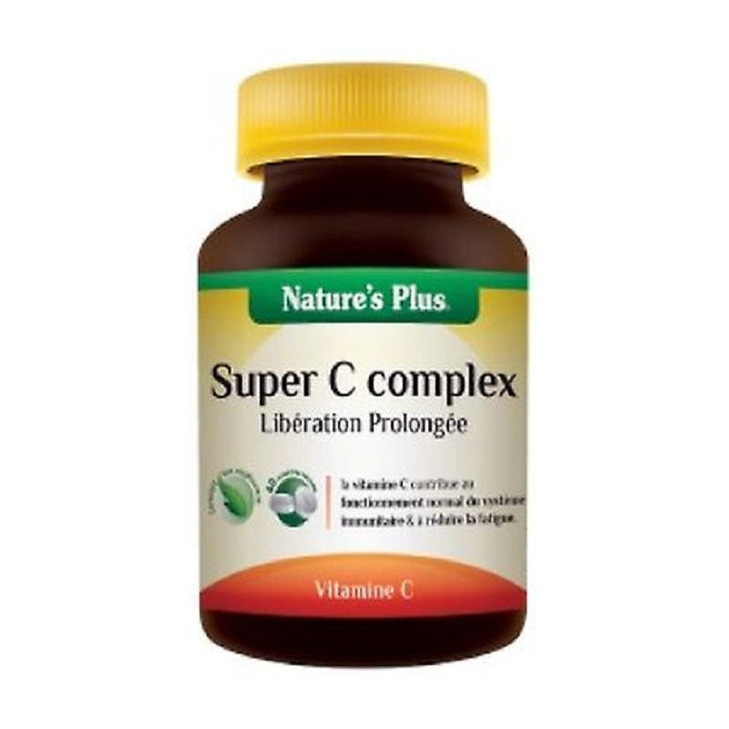 Natures Plus Super C Complex 500mg 60 comprimes - Beauty Care  Store