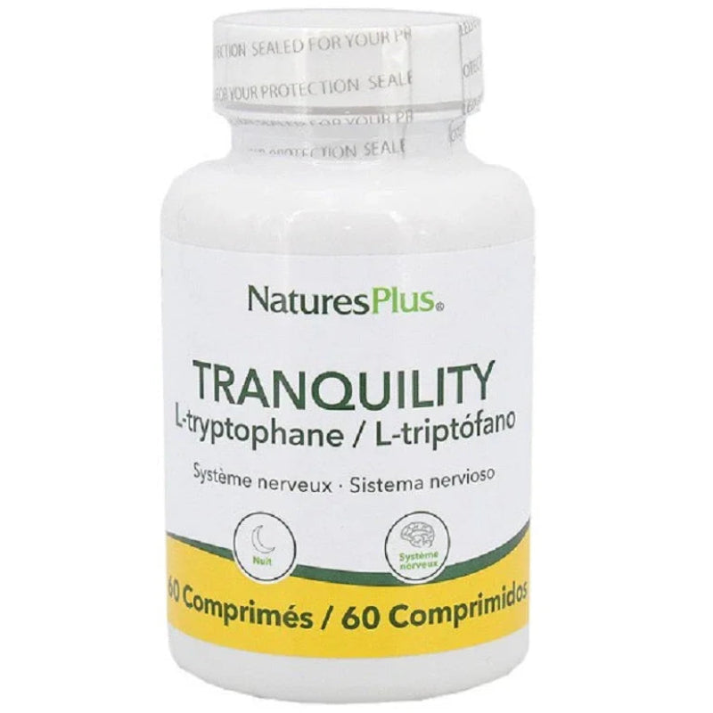 Complément alimentaire NaturesPlus Tranquility L-tryptophane 60 comprimés, boutique Alazina