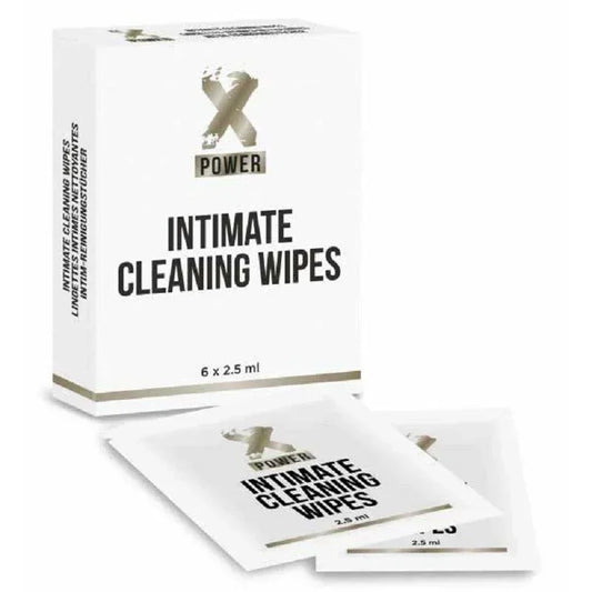 Lingettes nettoyantes X Power pour l’hygiène intime, pack 6x2,5ml, produit Alazina.