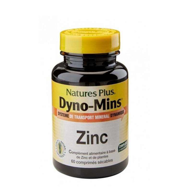 Natures Plus Dyno Mins Zinc 60 comprimés - Beauty Care  Store